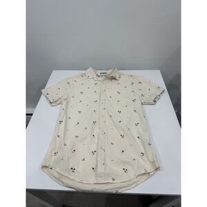 Denim & Flower Ricky Singh Men’s Palm Tree Short Sleeve Button Up Shirt